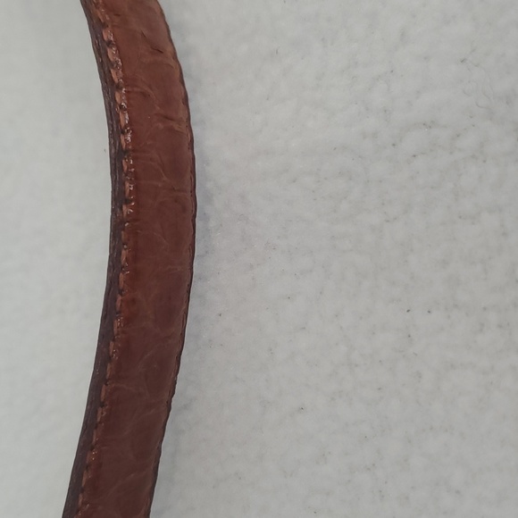 Brown snake skin Leather belt -Size 30" - 33" - Picture 4 of 9
